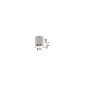 Ideal Lux Ceiling luminaire OAK ROUND, IP20, � 13.5cm, GU10, pivotable, plaster, white