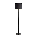 Floor luminaire NORDIK, height 162cm, E27, with switch, black / gold on the inside