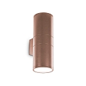 Outdoor wall luminaire GUN BIG, Up/Down, IP54, 2x E27, aluminium, coffee brown