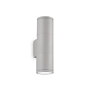 Outdoor wall luminaire GUN SMALL, Up/Down, IP54, 2x GU10, aluminium, grey