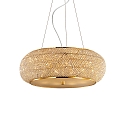 pendant luminaire PASHA 14 flames E14 IP20, gold