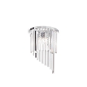Wall luminaire CARLTON, 3 flames, E14, with octagon chains and chrystal rods, chrome