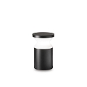 Outdoor floor luminaire TORRE SMALL, IP44, height 60cm, E27, matt black / opal