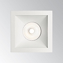 Ideal Lux Recessed LED luminaire GAME SQUARE, IP20, 11W 3000K 850lm 36�, white / white reflector