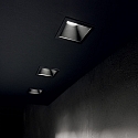 Ideal Lux Recessed LED luminaire GAME SQUARE, IP20, 11W 3000K 850lm 36�, black / black reflector