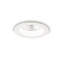 LED recessed spot BASIC ACCENT, IP44, � 10.3cm, 10W 3000K 1000lm 45�, matt white
