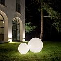 Ideal Lux Outdoor ball luminaire DORIS, IP44, E27 max. 60W, plastic in granite look, � 58cm