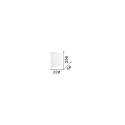 Ideal Lux LED wall luminaire COVER SQUARE, 20 x 20cm, 9W 3000K 1100lm, indirect, black / opal