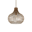 Pendant luminaire ONION SMALL, � 38cm, E27 max. 60W, metallic brwon