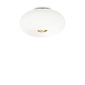 Ceiling luminaire ARIZONA , 5 flames, � 50cm, incl. 5x GX53 3000K, satined brass / white