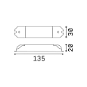 Ideal Lux Optional power supply for LED recessed spot DYNAMIC, 1-10V dimmable, 10W