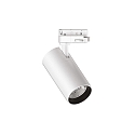 Ideal Lux LED 3-phase track spot QUICK, CRi >80, 15W 3000K 1900lm 30�, not dimmable, white