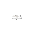 Ideal Lux LED wall / ceiling luminaire KAROL, Ø 76cm, 63W 4000K 8380lm, matt white metal