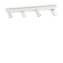 Ideal Lux Wall / Ceiling luminaire RUDY, 4 flames, GU10, adjustable, white