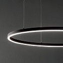 Ideal Lux LED pendant luminaire ORACLE SLIM, � 90cm, 48W 3000K 3000lm, black