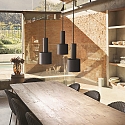 Pendant luminaire HOLLY, 1 flame, � 12cm, E27, brushed brass