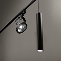 Pendant luminaire for power tracks LOOK, incl. GU10 Halogen 28W 3000K, incl. adapter, black
