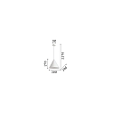 Ideal Lux Pendant luminaire, A-LINE, � 30cm, E27, matt black / shade white on the inside