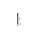 Ideal Lux Ceiling luminaire LOOK, IP20, height 75cm / � 6cm, incl. GU10 7W 3000K, white