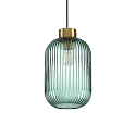Pendant luminaire MINT-3, � 24cm, E27, mint green / brass satin