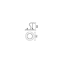 Ideal Lux Recessed luminaire SWING, IP20, � 8.2cm, GU10 max. 50W, zinc casing, pivotable, black