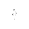 Ideal Lux LED 3-phase Track spot FOX MEDIUM, 15W 3000K 1500lm 41�, black