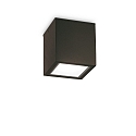 outdoor ceiling luminaire TECHO BIG square GU10 IP54, black dimmable