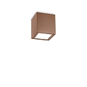 outdoor ceiling luminaire TECHO square GU10 IP54, coffee brown