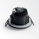 Ideal Lux ceiling recessed luminaire ROOM-65 round IP65, black