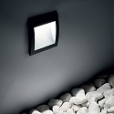 Ideal Lux wall recessed luminaire WIRE FI D14 down, asymmetrical, switchable IP65, anthracite 