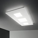 Ideal Lux ceiling luminaire RELAX 90 IP20, white dimmable