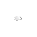 Ideal Lux ceiling luminaire LEVEL 585 IP20, white
