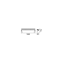 Ideal Lux linear luminaire THOR 50 IP65, anthracite 18W 1950lm 3000K 50cm