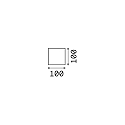 outdoor wall luminaire RUBIK up / down, square IP54, white