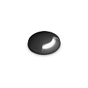 floor recessed luminaire WAY 1-SIDE � 50MM round, walkable, one-sided G9 IP67, black