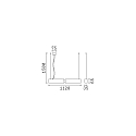Ideal Lux pendant luminaire OFFICE adjustable IP20, white
