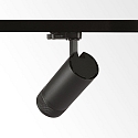 Ideal Lux 3-phase spot EOS 15W ON-OFF cylindrical, adjustable, on/off IP20, black matt 
