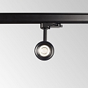 Ideal Lux 3-phase spot EOS 15W ON-OFF cylindrical, adjustable, on/off IP20, black matt 