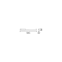 Ideal Lux linear luminaire DISPLAY WIDE 565 IP20, white 21W 2400lm 3000K 125� 125� 56.5cm