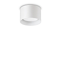 Ideal Lux ceiling luminaire SPIKE PL1 ROUND GX53 down, round, rigid GX53 IP20, white matt 