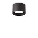 ceiling luminaire SPIKE PL1 ROUND GX53 down, round, rigid GX53 IP20, black matt 