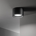Ideal Lux ceiling luminaire SPIKE PL1 ROUND GX53 down, round, rigid GX53 IP20, black matt 