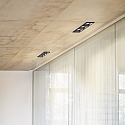 recessed housing BENTO 3-fold, square, with frame
