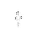Ideal Lux 3-phase spot EOS 25W ON-OFF adjustable, focusable, on/off IP20, white matt 