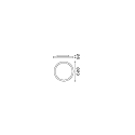 Ideal Lux ceiling luminaire FLY PL LED LED IP40, powder coated, black
