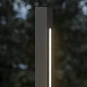 Ideal Lux path light JEDI PT LED 160.5CM square, switchable IP65, black matt 