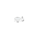 Ideal Lux ceiling luminaire ZIGGY PL D60 LED LED IP20, white