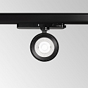3-phase spot POV TRACK LED round, with adapter LED IP20, black