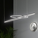 Ideal Lux pendant luminaire ORACLE SLIM SP LED round IP20, black 