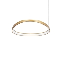 pendant luminaire GEMINI 61 DALI controllable IP20, brushed brass dimmable